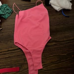 Pink bodysuit